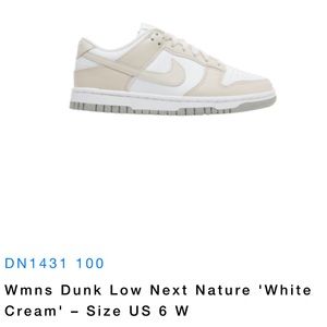 Nike Women’s dunk low beige. Worn only a couple times